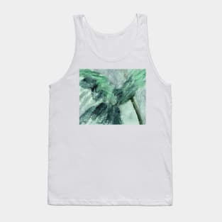 Abstract Oil Painting Emerald Green 11c4 Tank Top